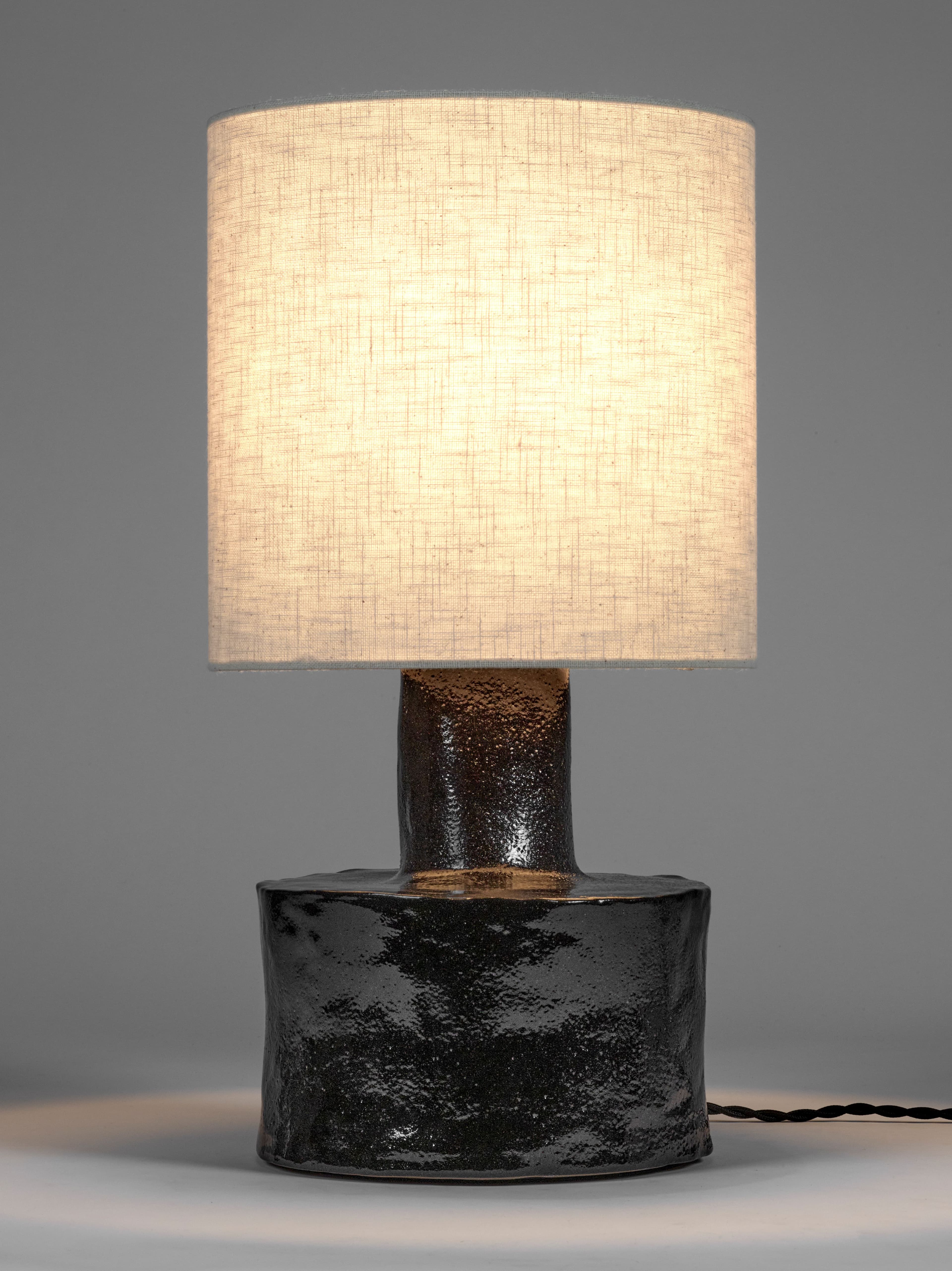 Catherine Table Lamp Black/Beige