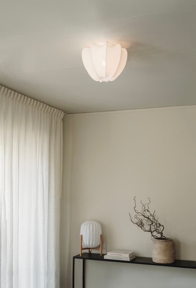 Anna Plafond Baumwolle Weiß Mini