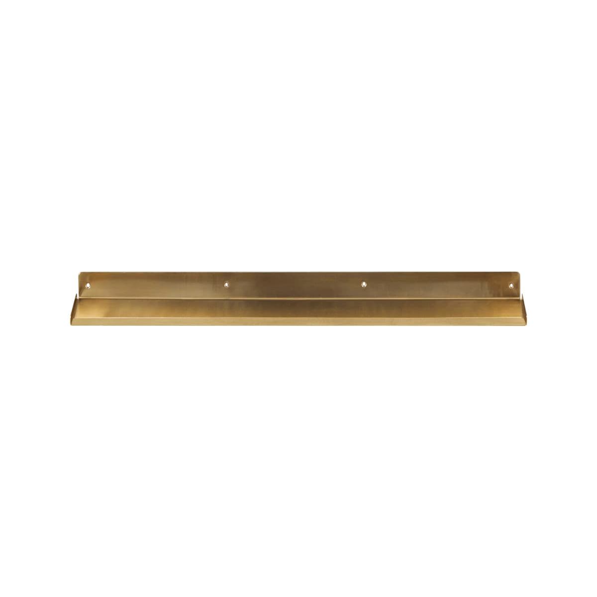 Ledge Wall Shelf Brass 80cm