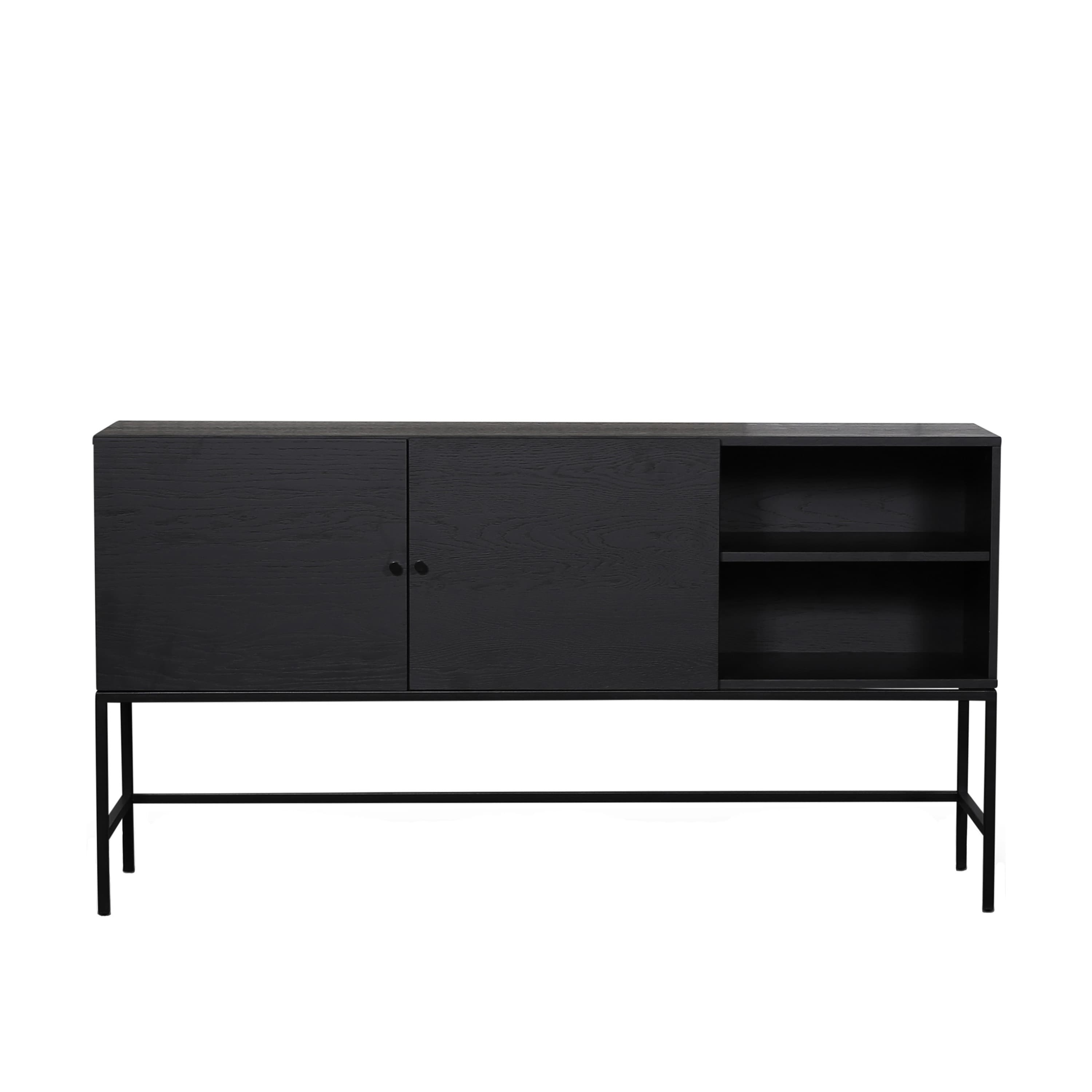 Ezra Sideboard Svartbetsad Ek 160cm