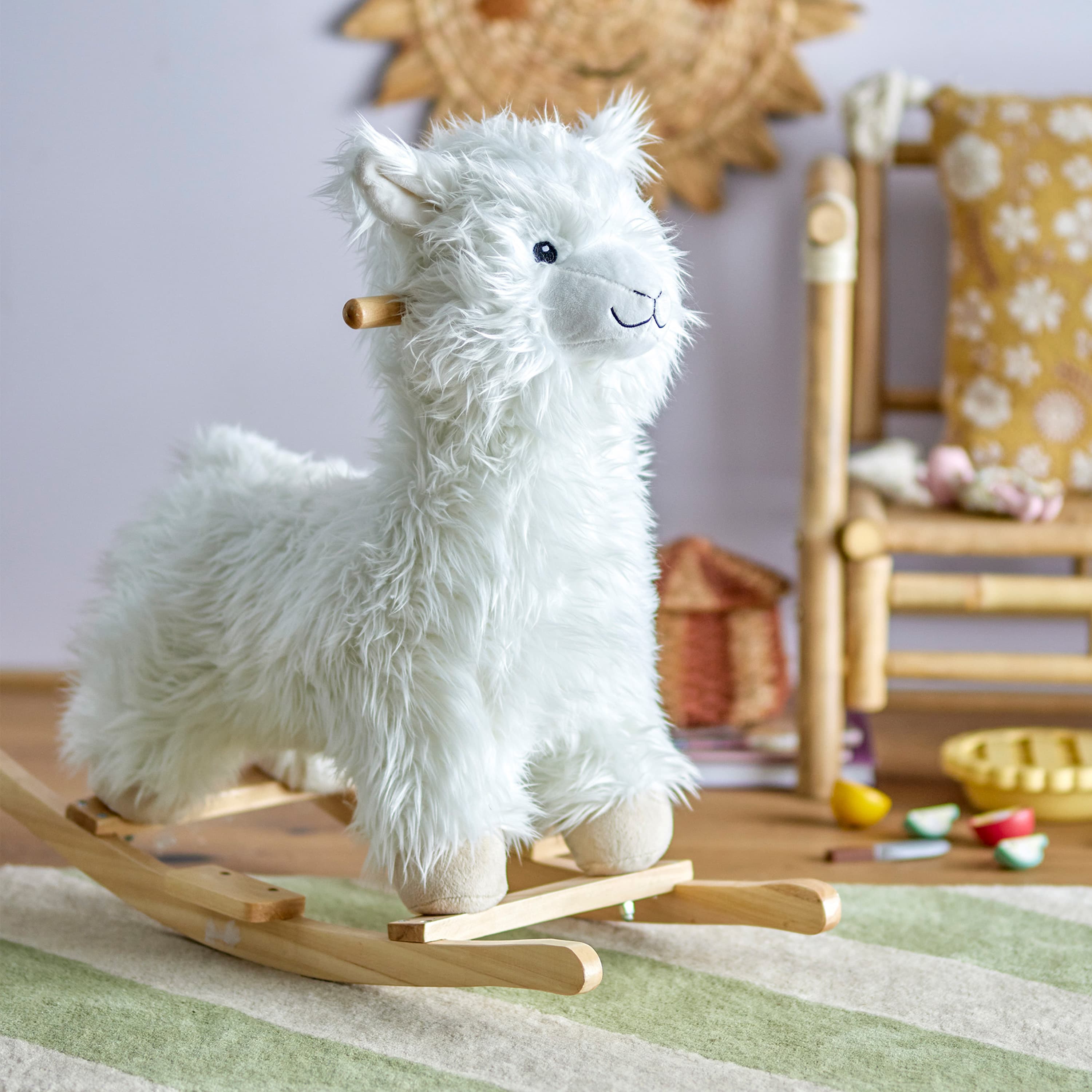 Llama Schaukelpferd