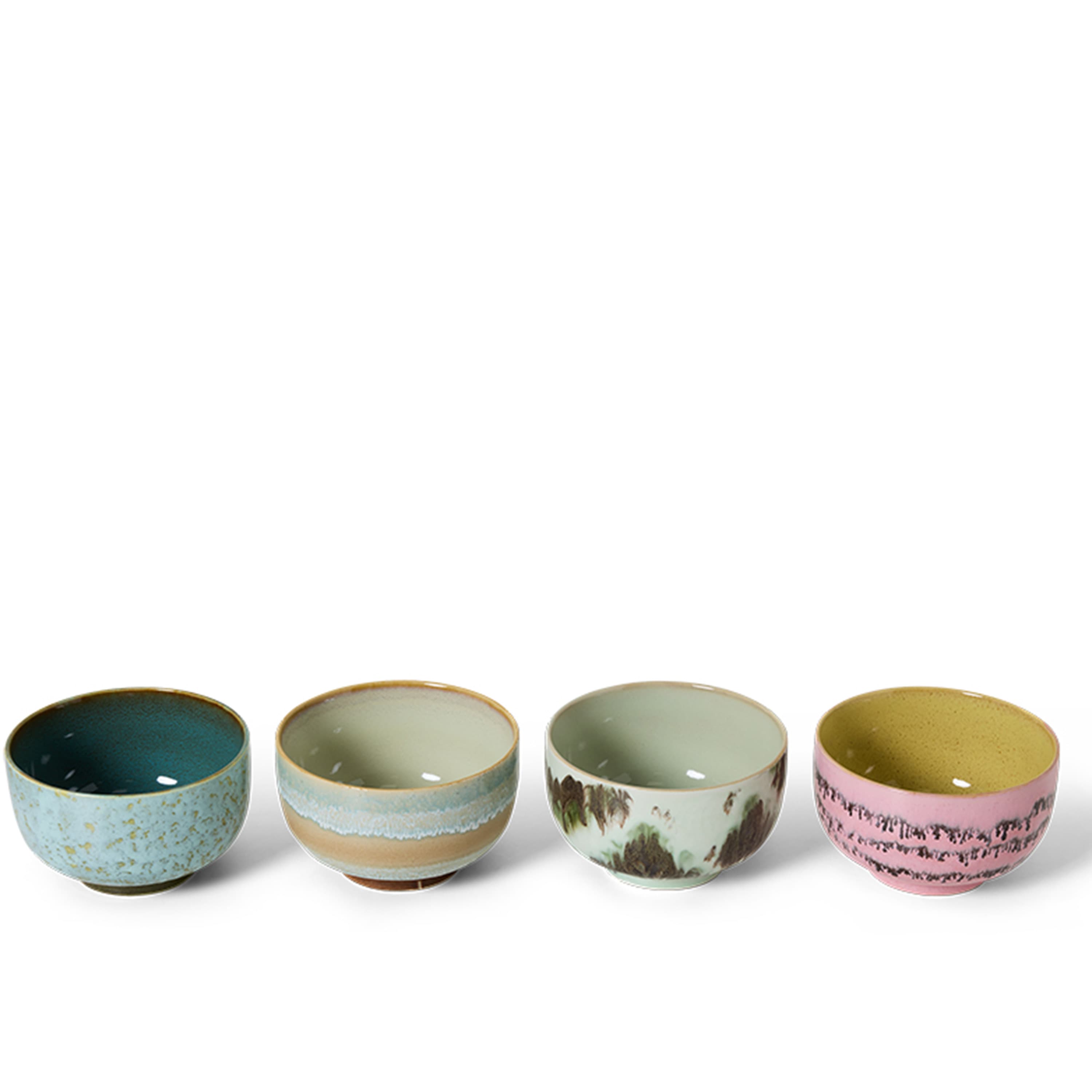 70s Ceramics Schale Dada 4er-Set