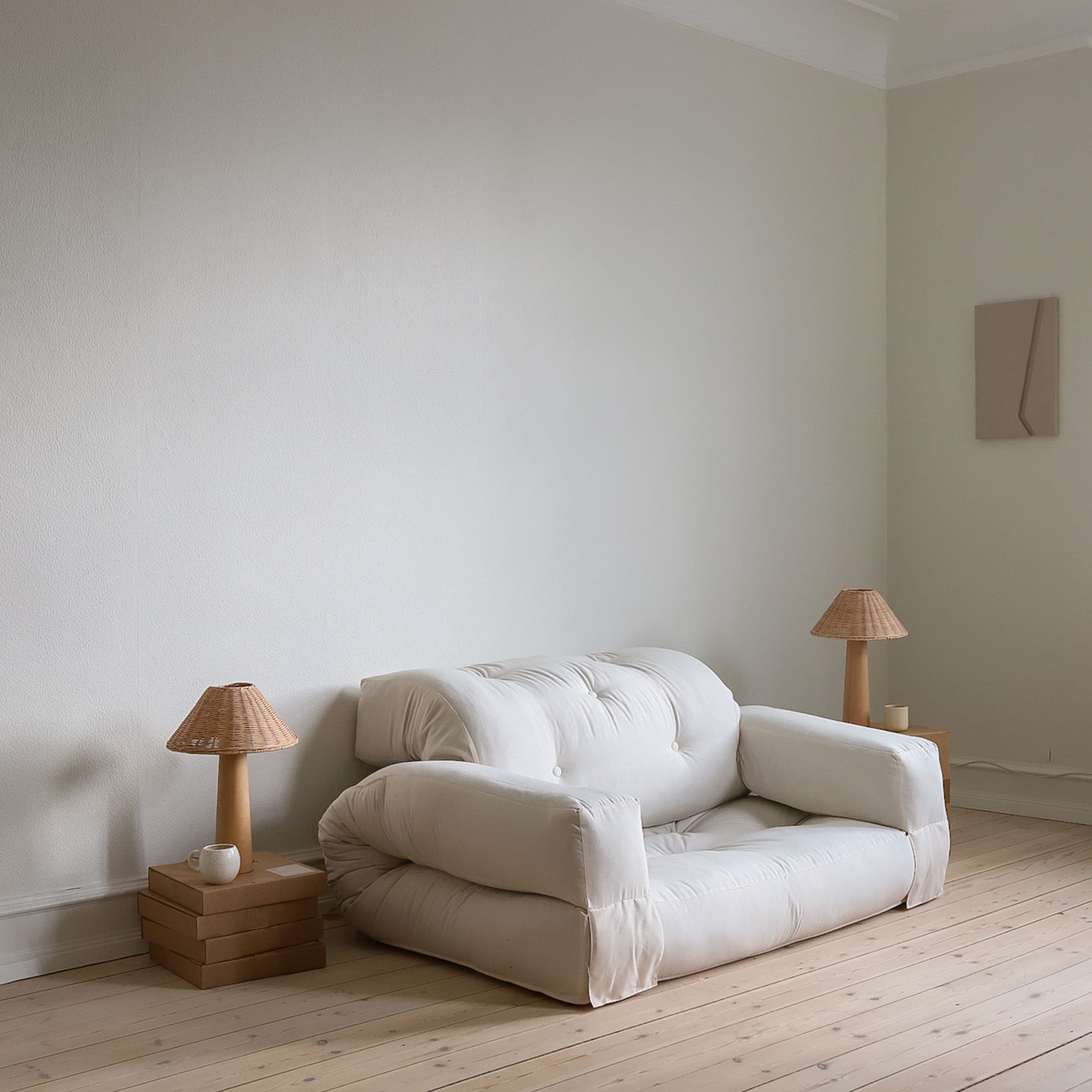 Hippo Tagesbett Beige 140cm