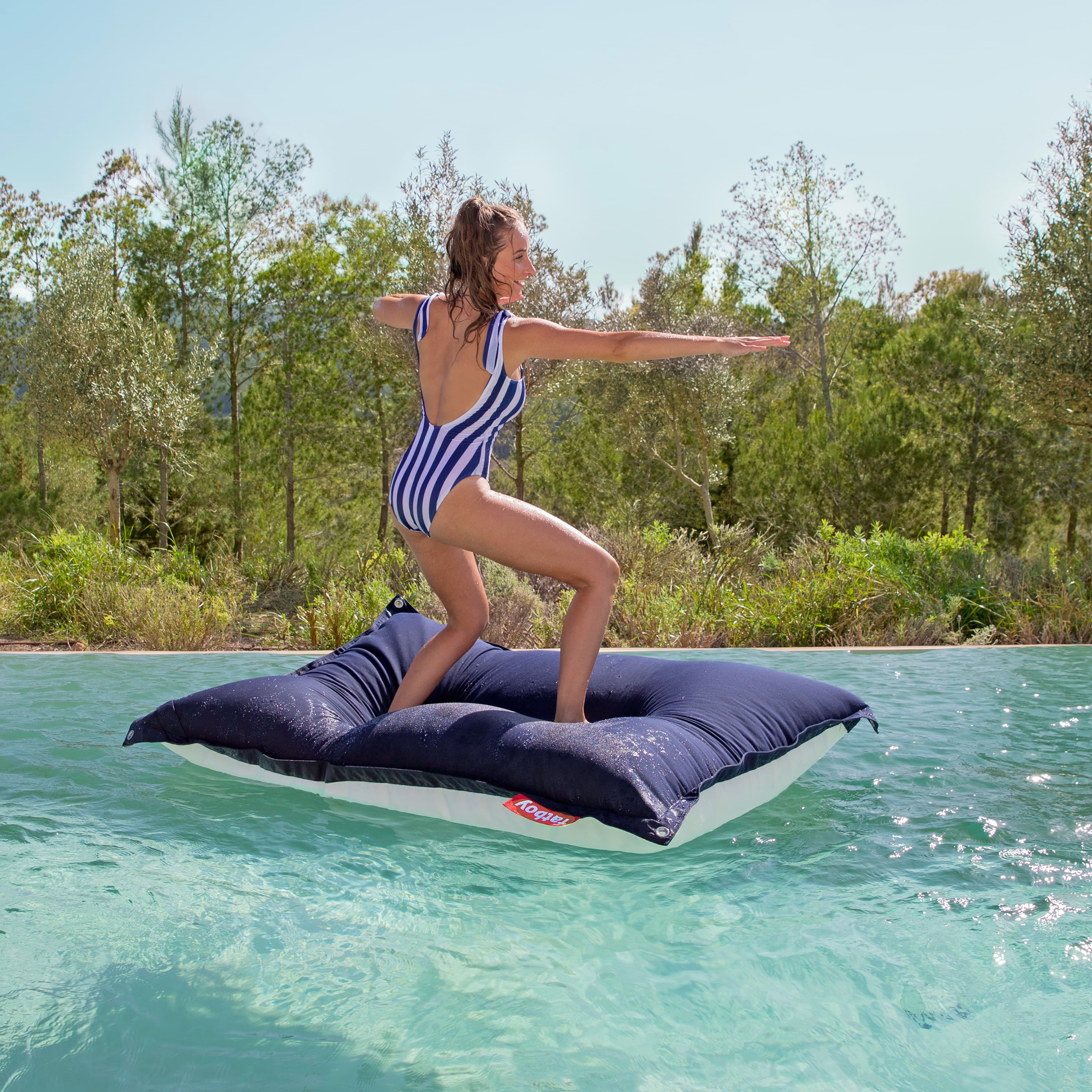 Original Floatzac Pouf Dark Ocean