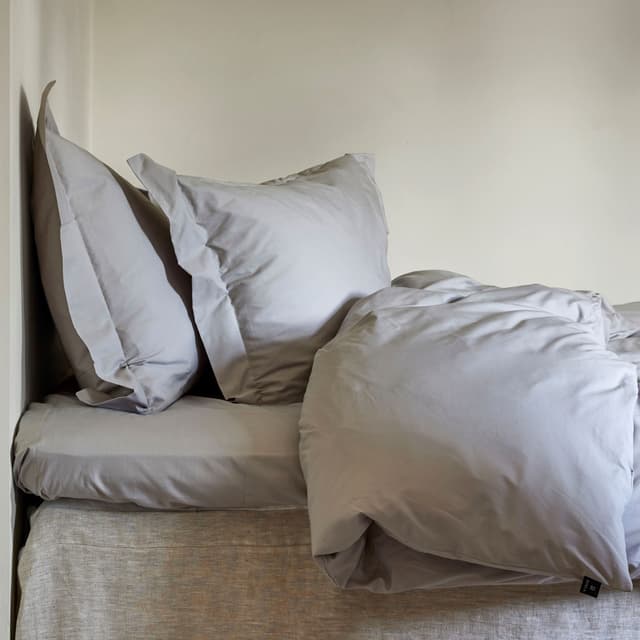 Dreamtime Kissenbezug GOTS Percale Granit 50x90