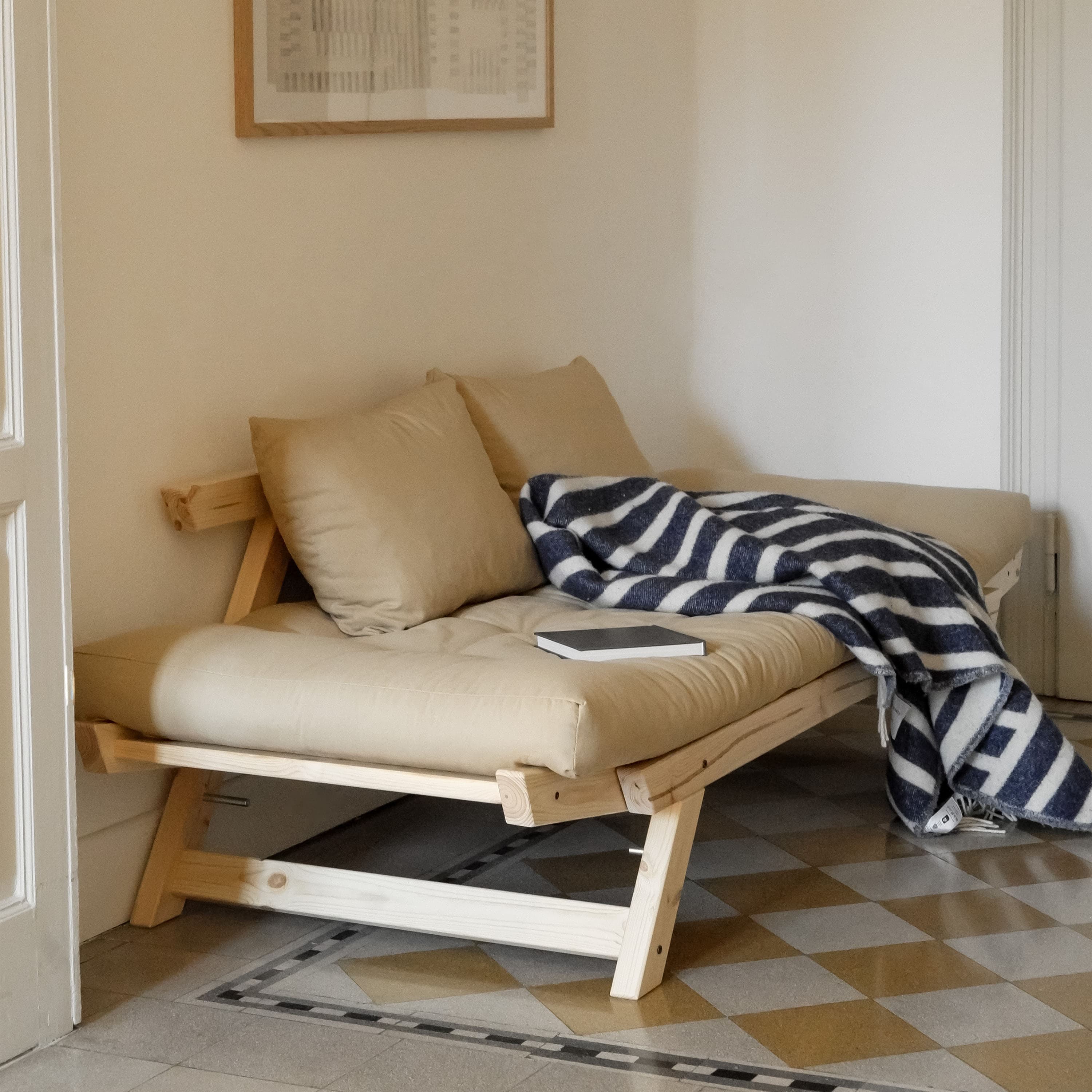 Bebop Tagesbett Natur/Beige 174cm