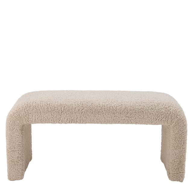 Bobbie Bank Weiß 100cm