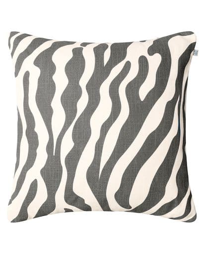 Zebra Outdoor Dekokissen Grau/Weiß 50x50