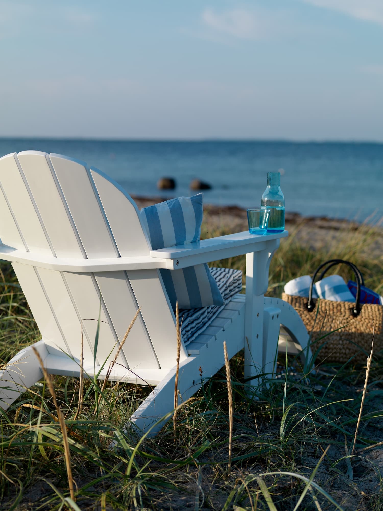 Adirondack Sun Lounger White