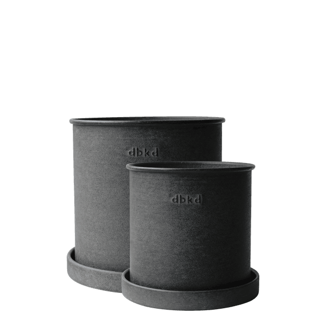 Plant Topf Black Small 2-pack