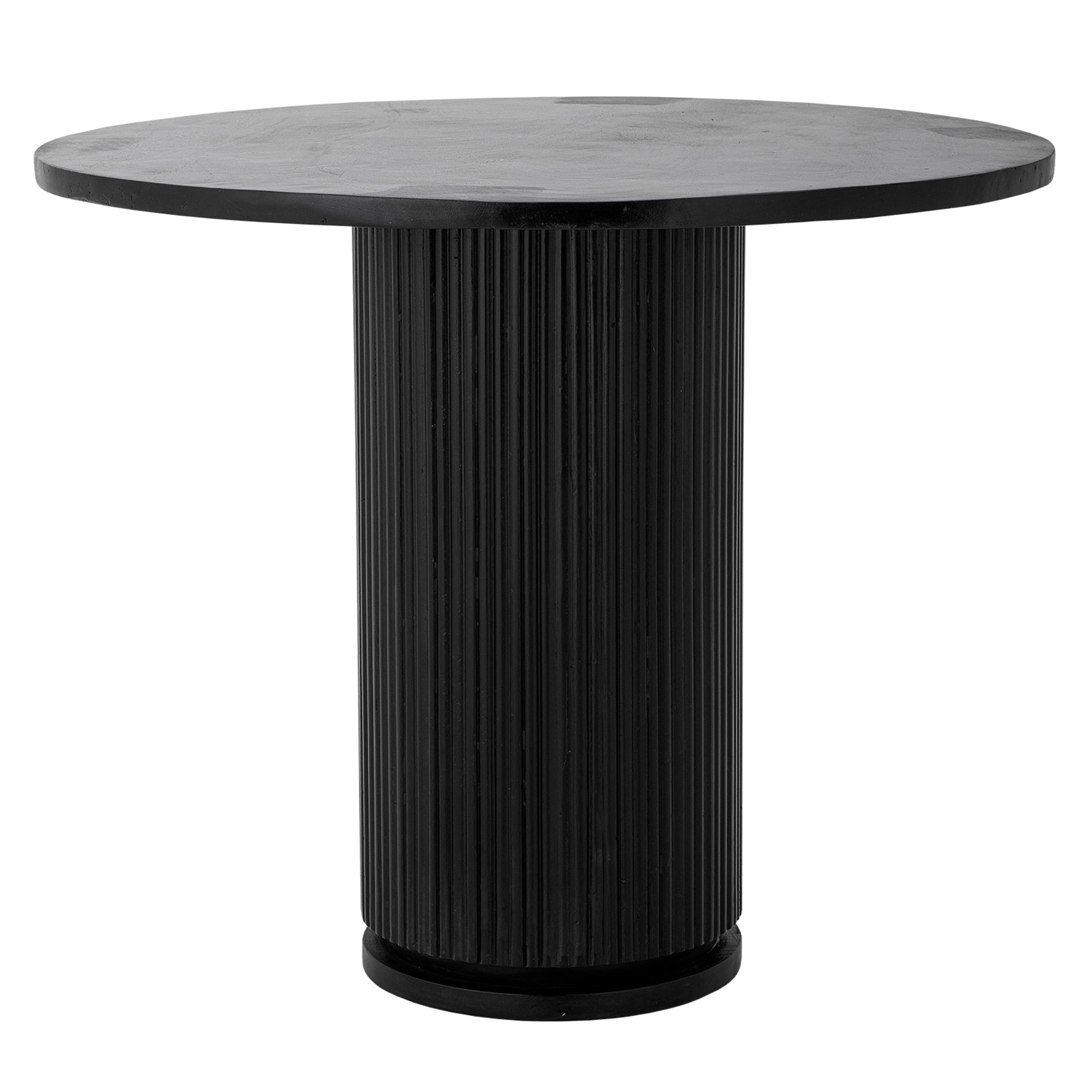 Porto Matbord Black Ø90