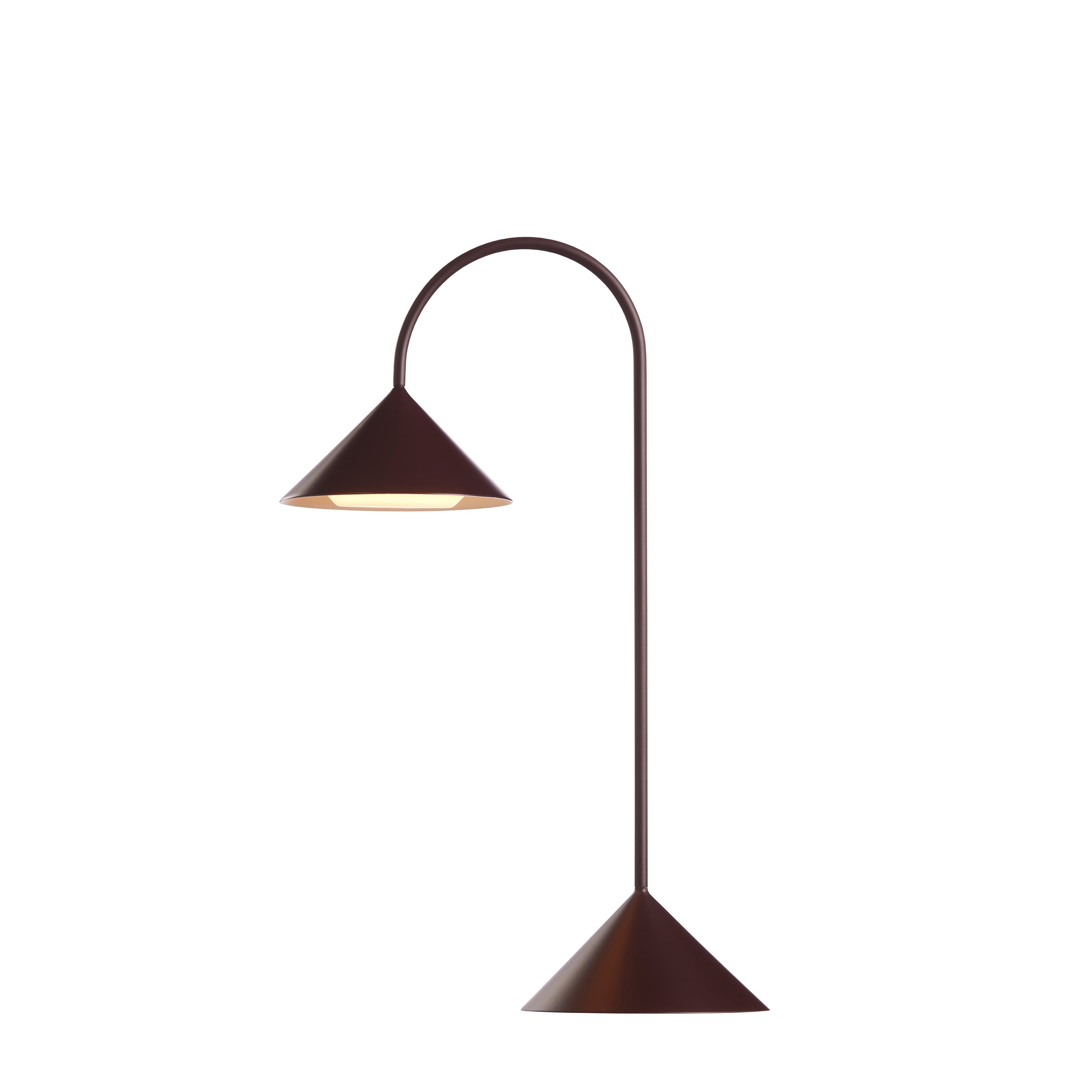 Grasp Tragbare Tischlampe Matt Beetroot 47cm