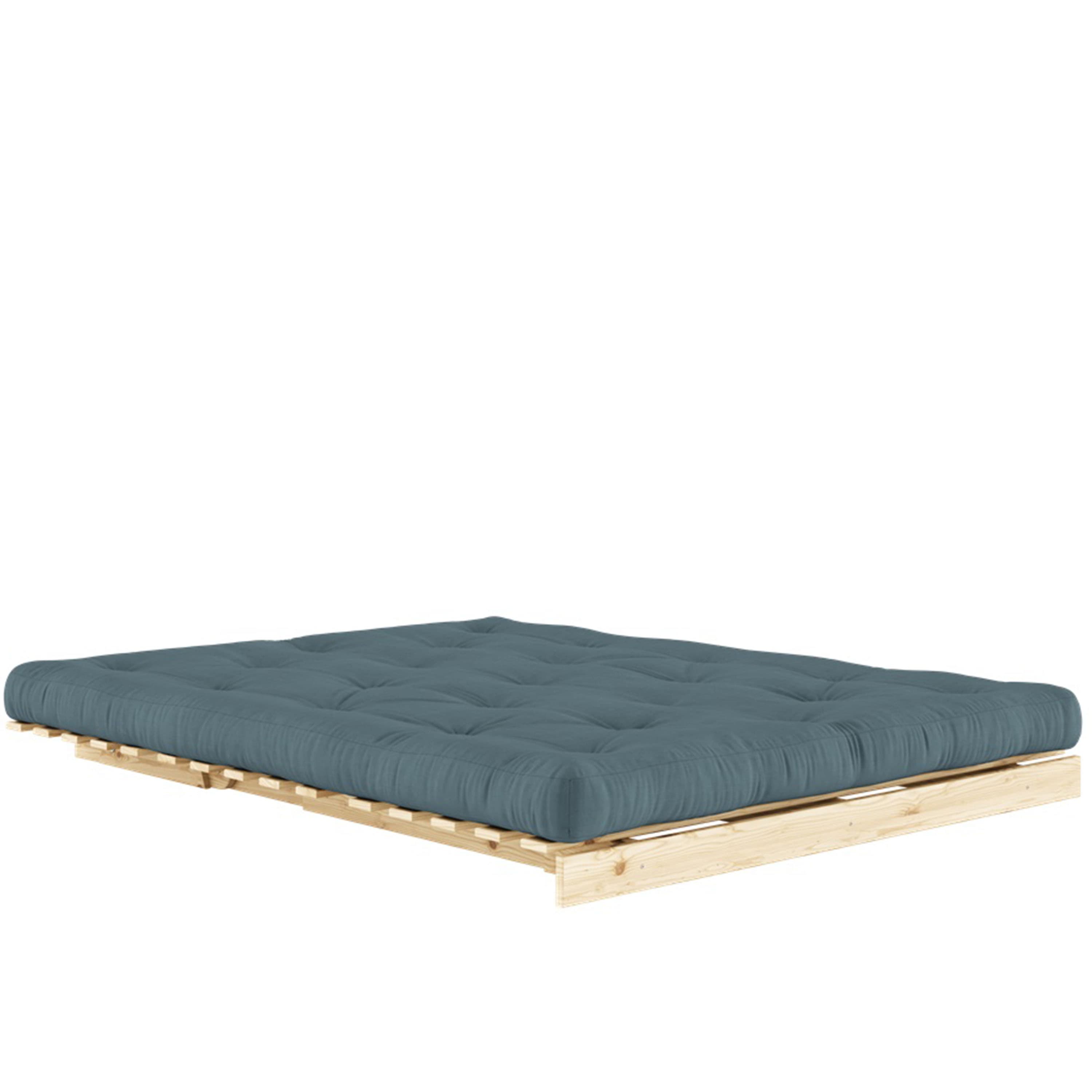 Roots Schlafsofa Natur/Petrolblau 160cm