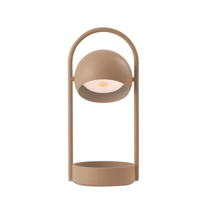 Ball Tragbare Tischlampe Sandgrau 32cm