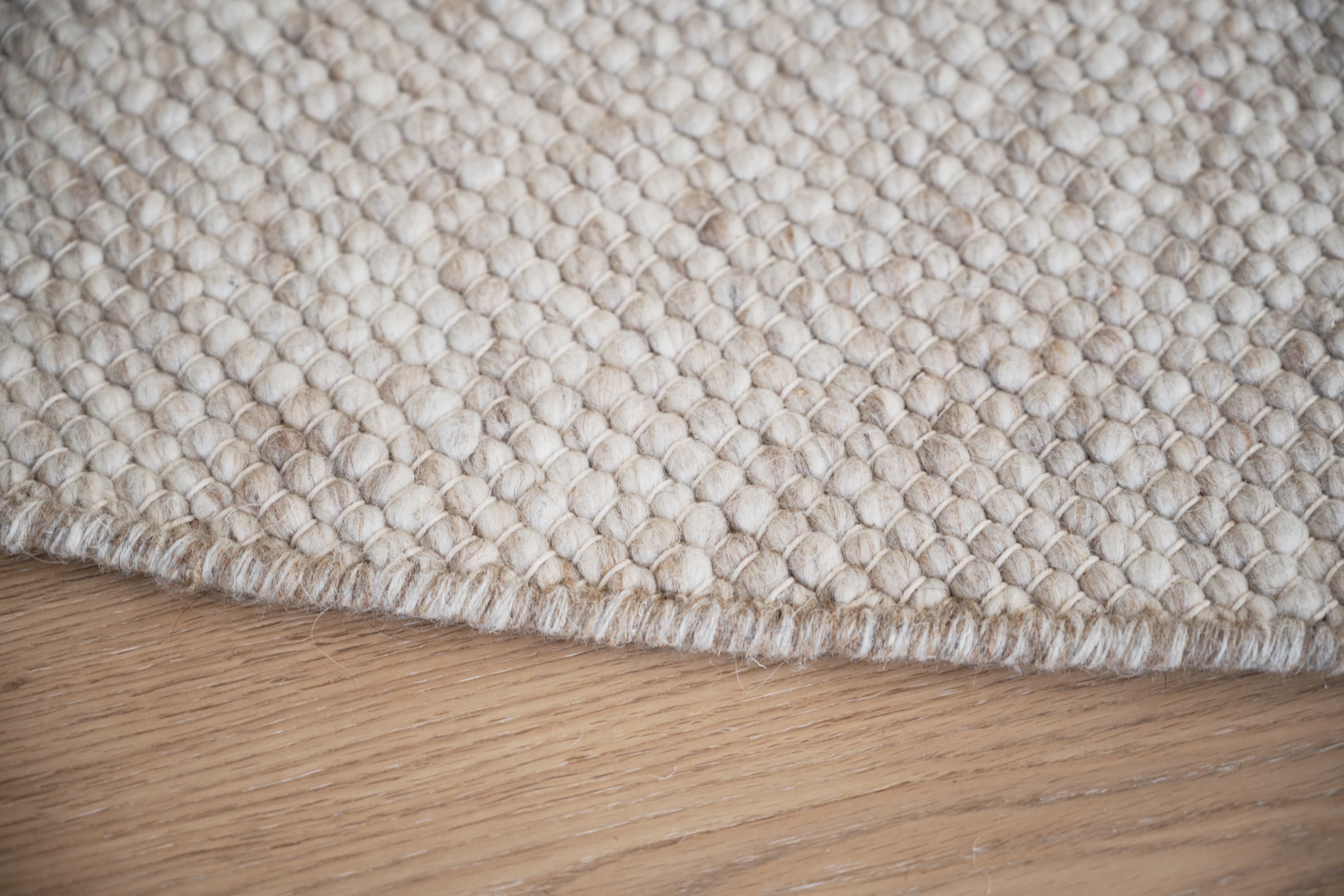 Auckland Wollteppich Rund Beige 250cm
