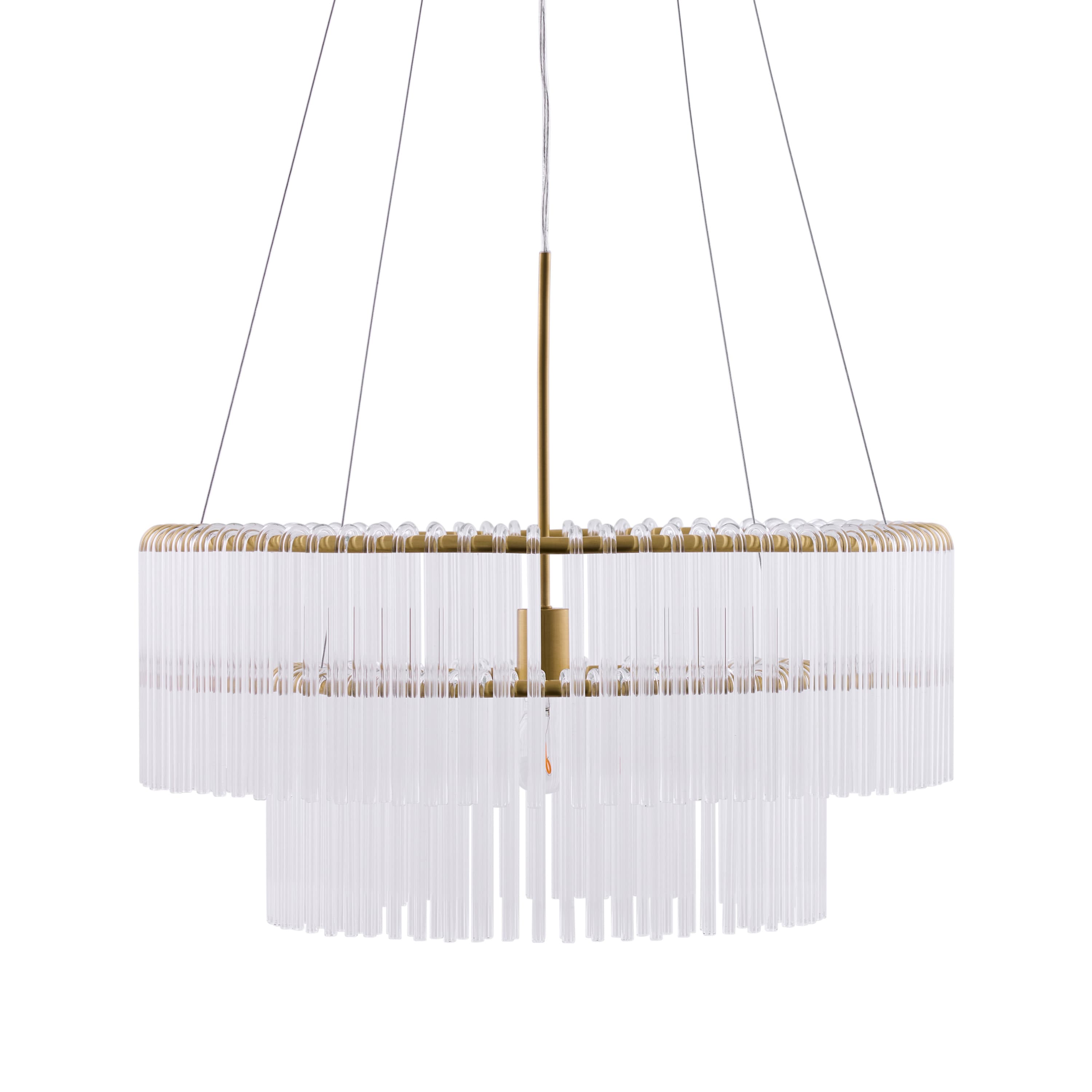 Hook Taklampa Clear/Brushed Brass