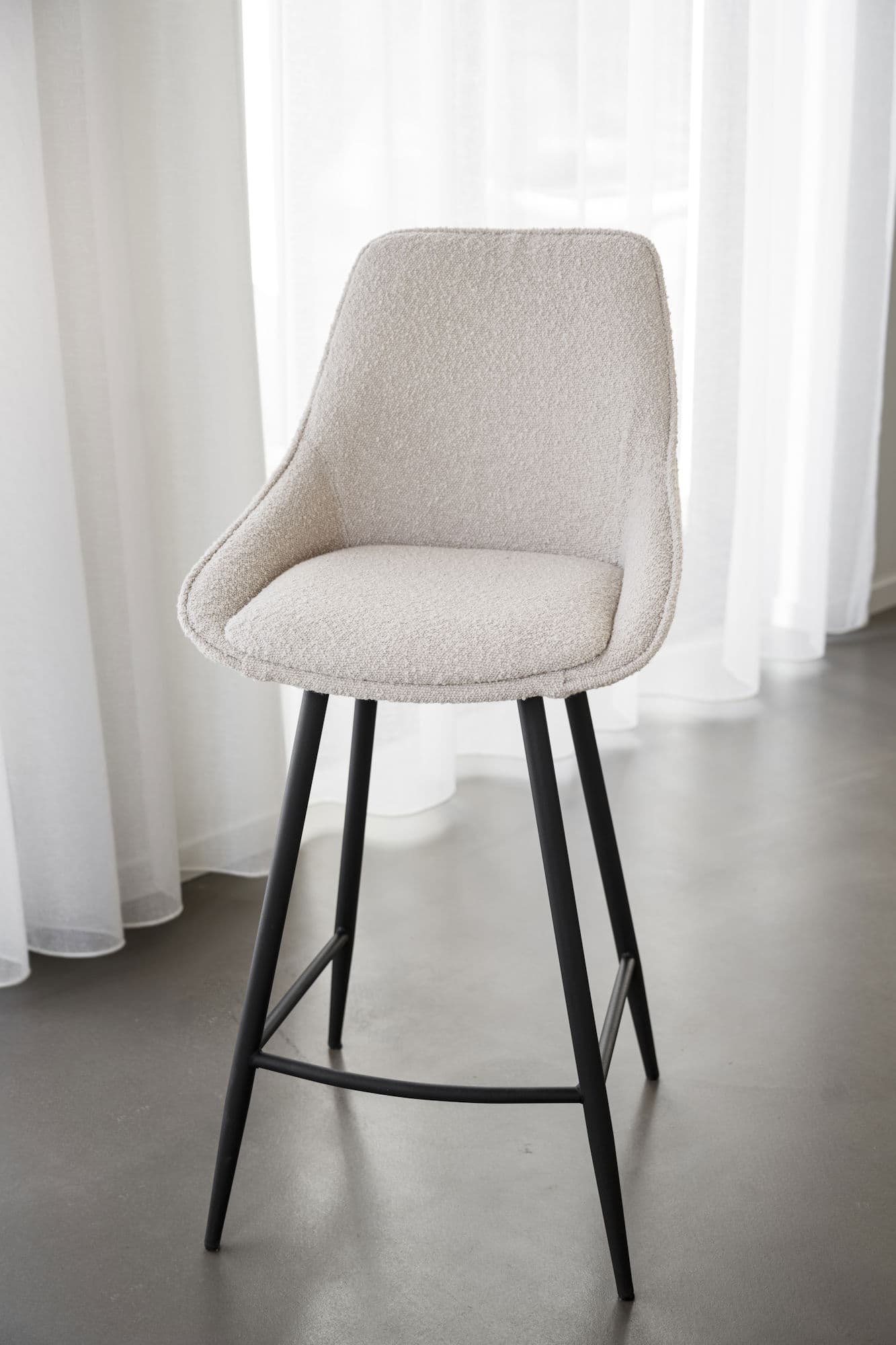 Sierra Barhocker Bouclé Beige