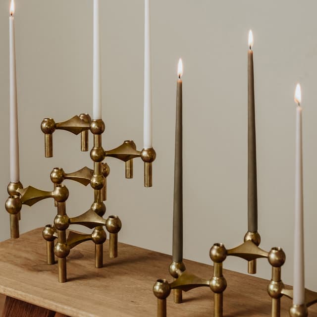 STOFF Nail Antique Candle by Ester&Erik Taupe Set of 6