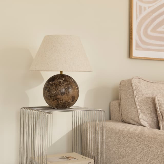 Castello Table Lamp Brown 35cm