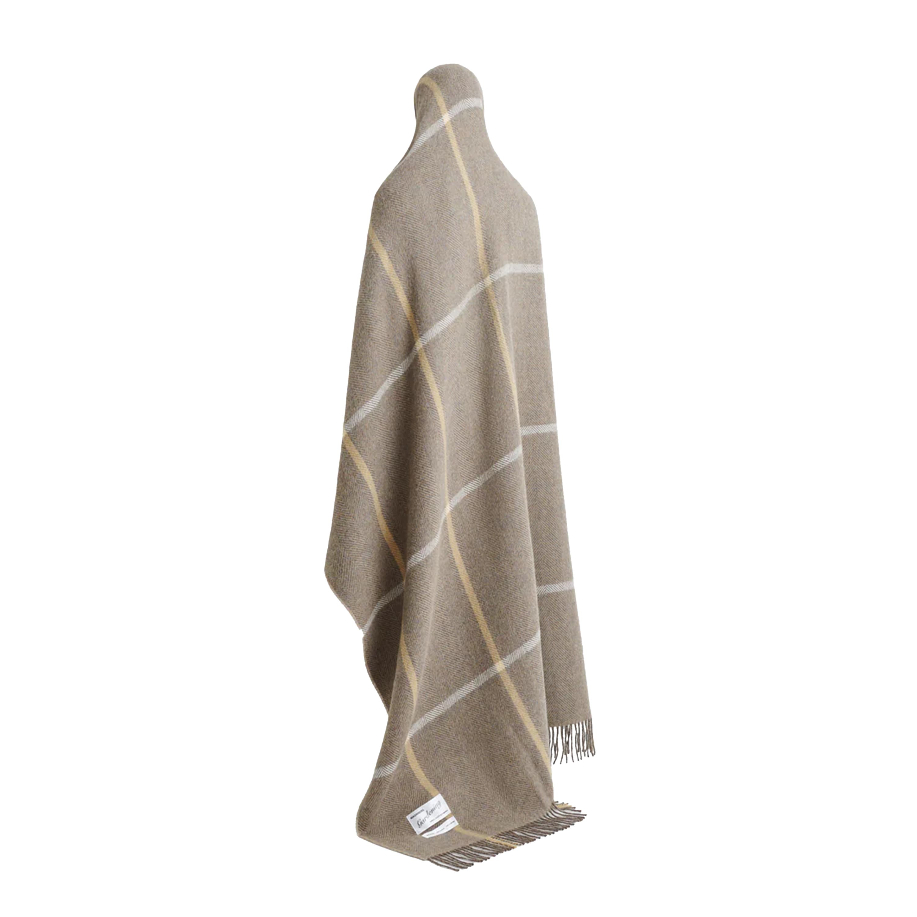 Princess Alpaka-Plaid Sage Beige