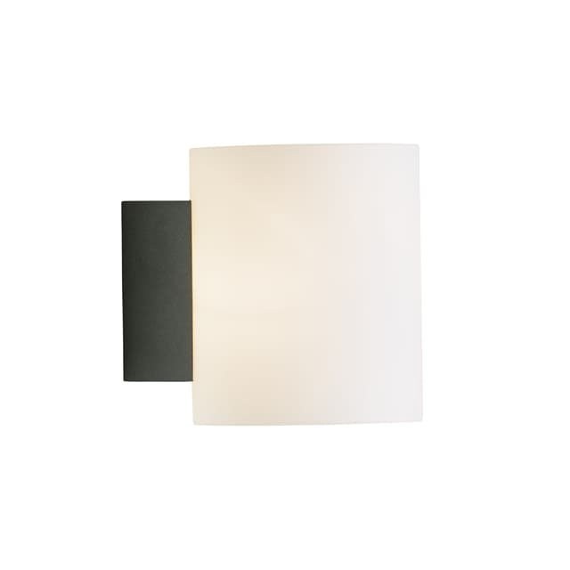 Evoke Wandleuchte Anthrazit/Opalglas Small