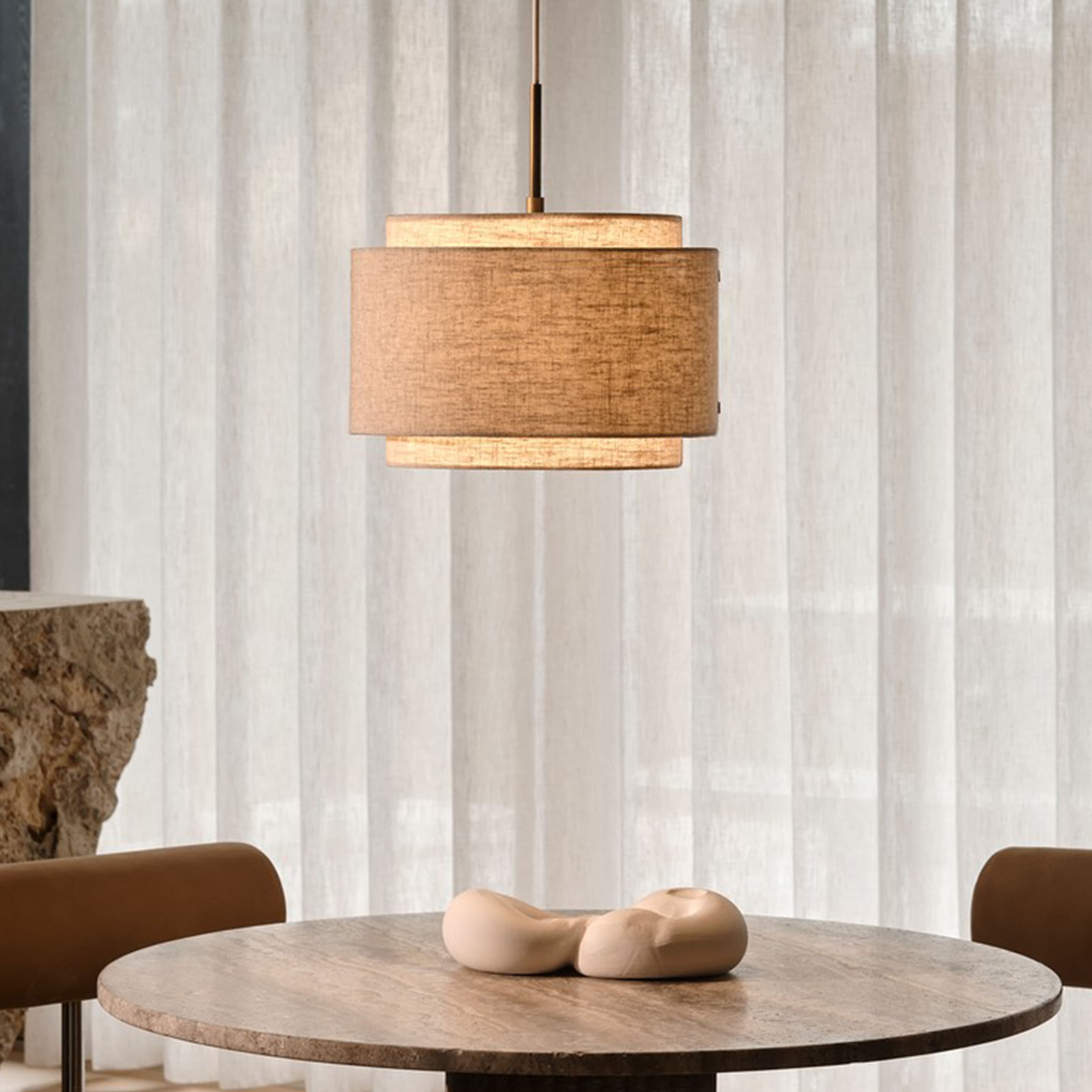 Takai Ceiling Lamp Beige 30x31
