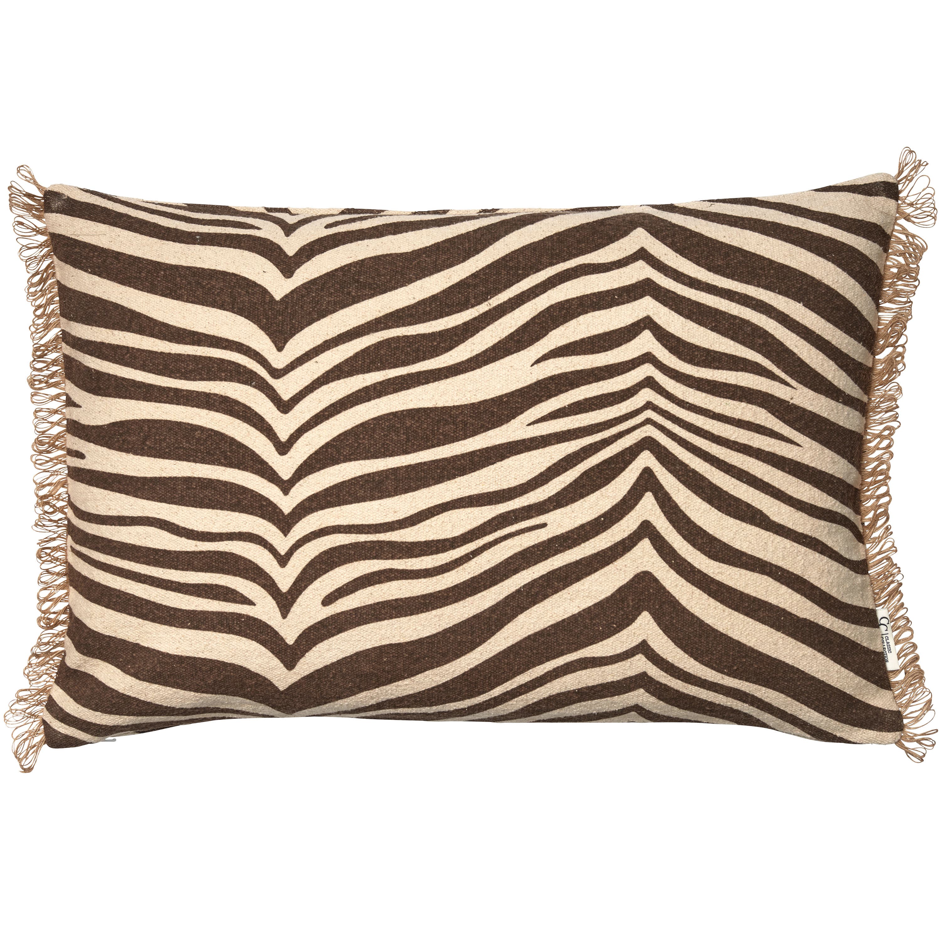 Zebra Cushion Brown/Natural 40x60