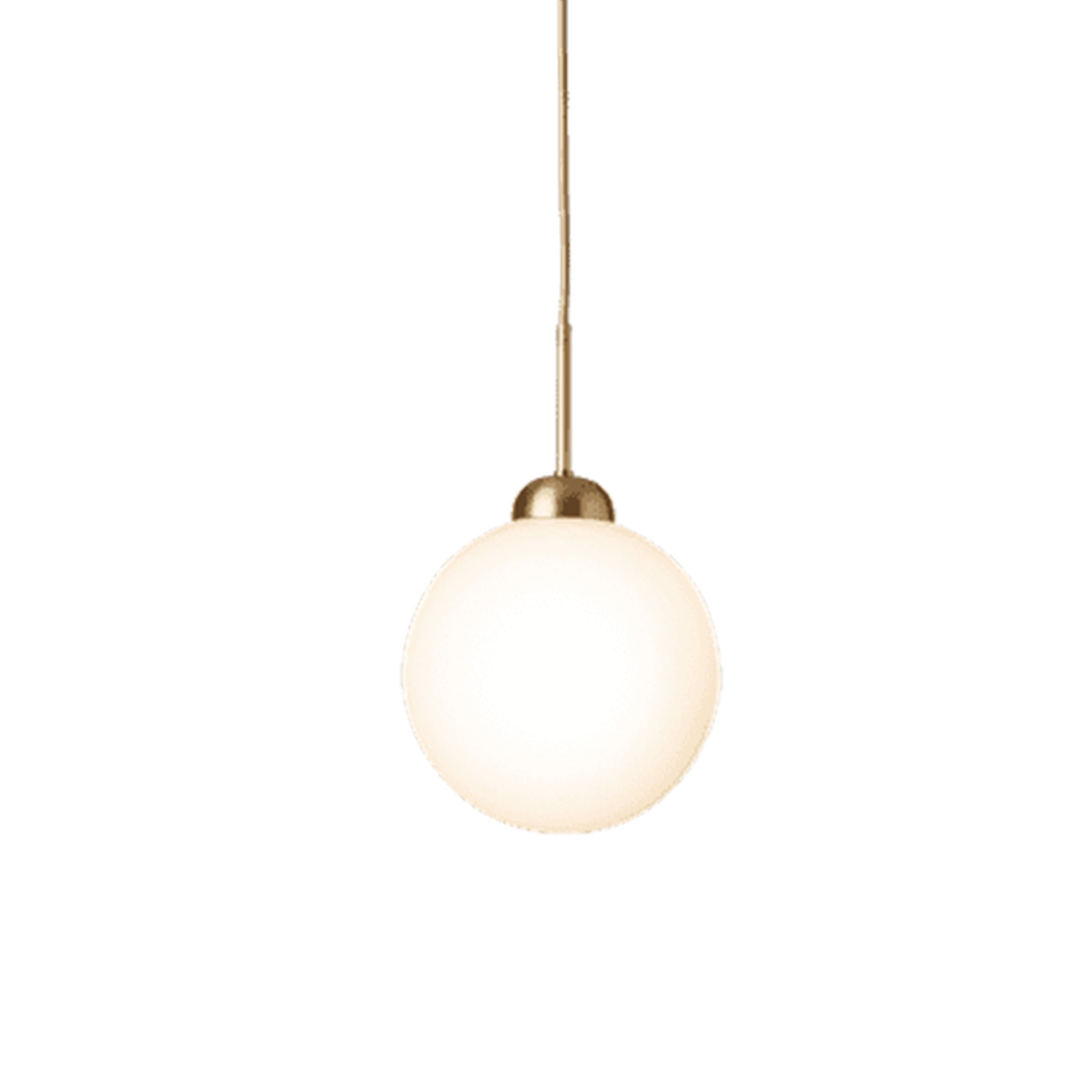 Apiales 1 Deckenleuchte Brushed Brass/Opal Large