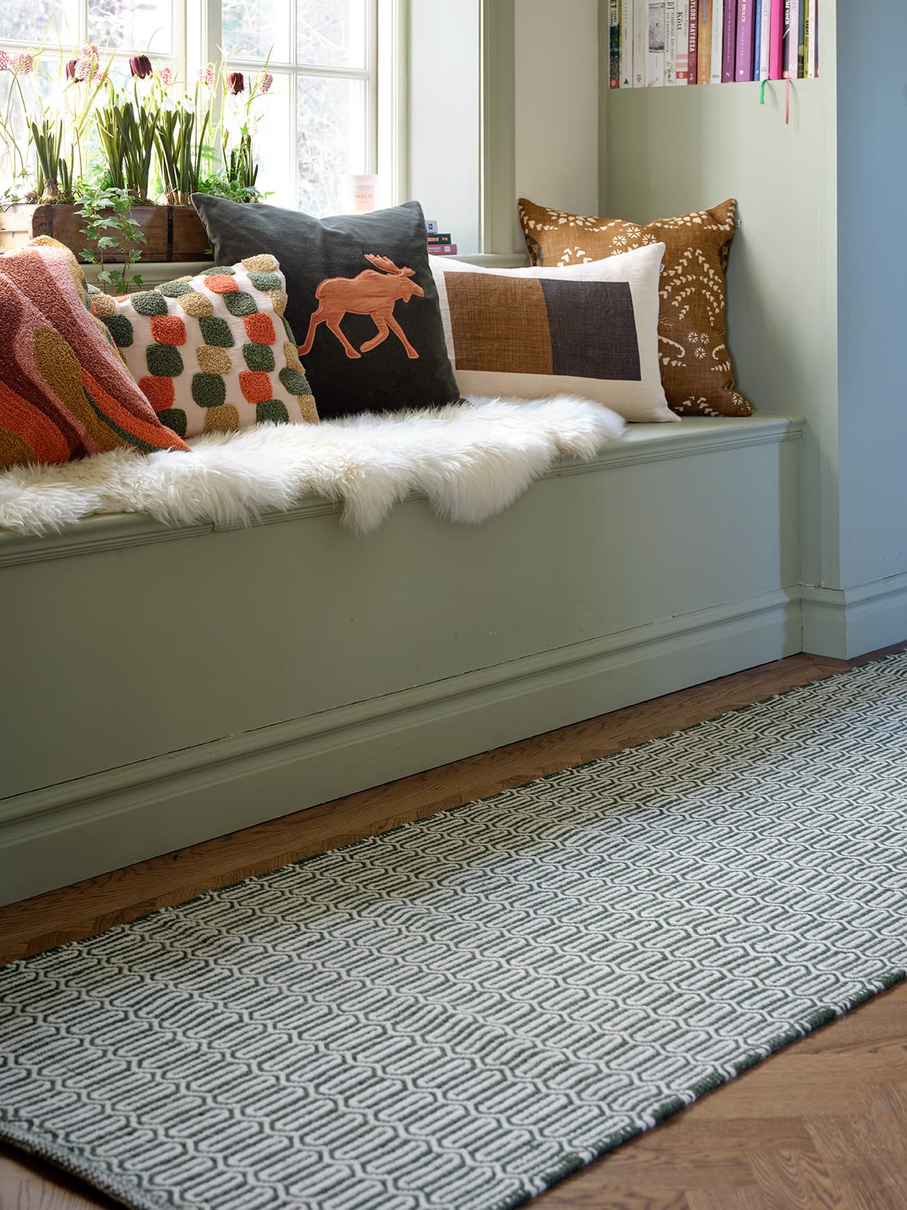 Deepak Kissenbezug Leinen Hellbeige/Dunkelbraun/Taupe 40x60