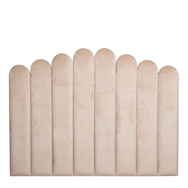 Art Samt-Kopfteil Beige 160cm