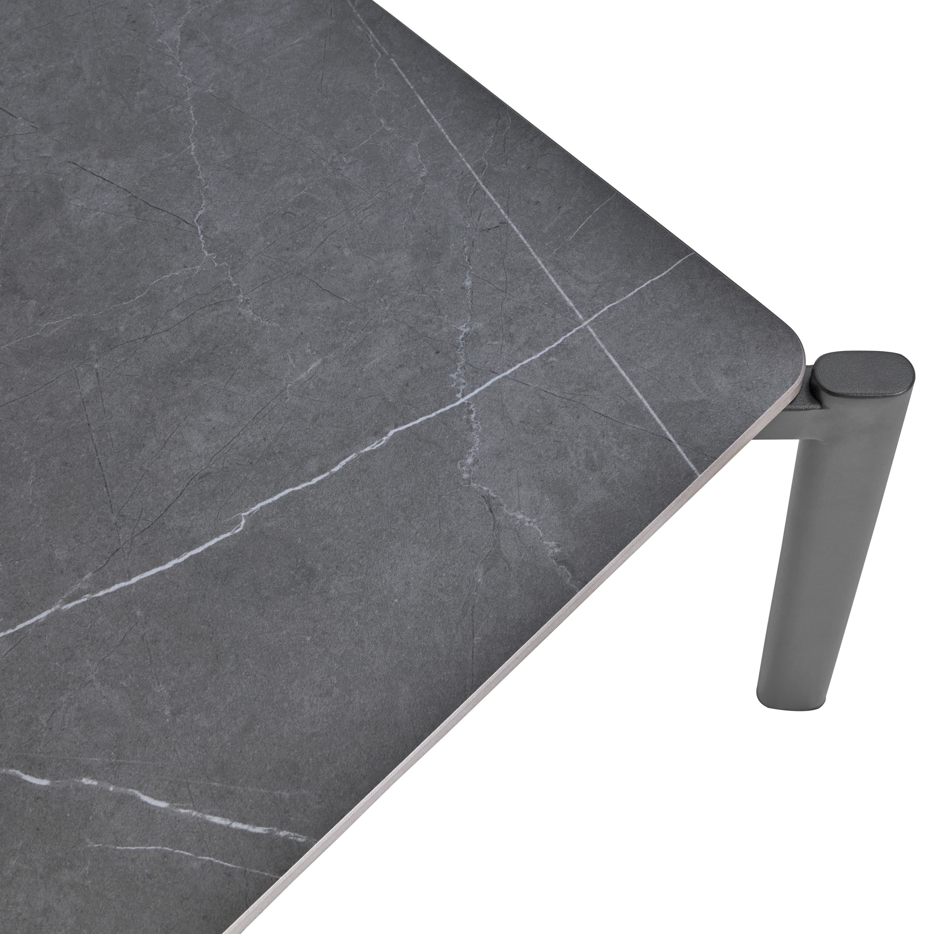 Hallavara Soffbord Svart/grå 56x66