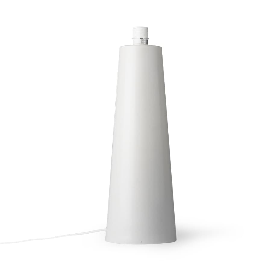 Cone Lamp Base Light Grey 55cm