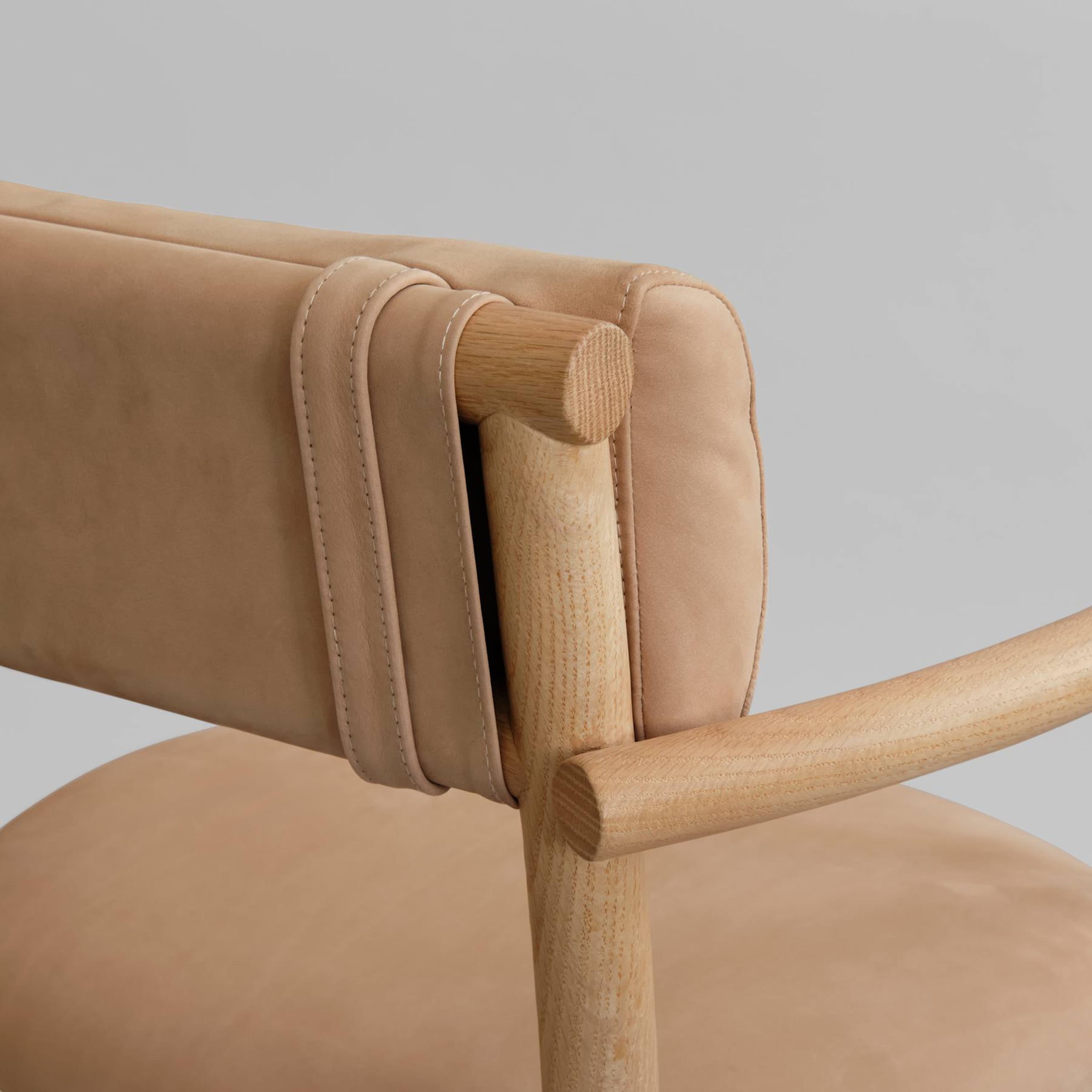 Nama Esszimmerstuhl Natural Oak/Nubuck Leather