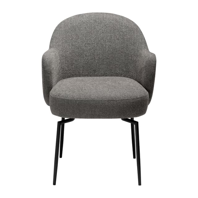 Bae Swivel Karmstuhl Pebble Earth Bouclé/Schwarz