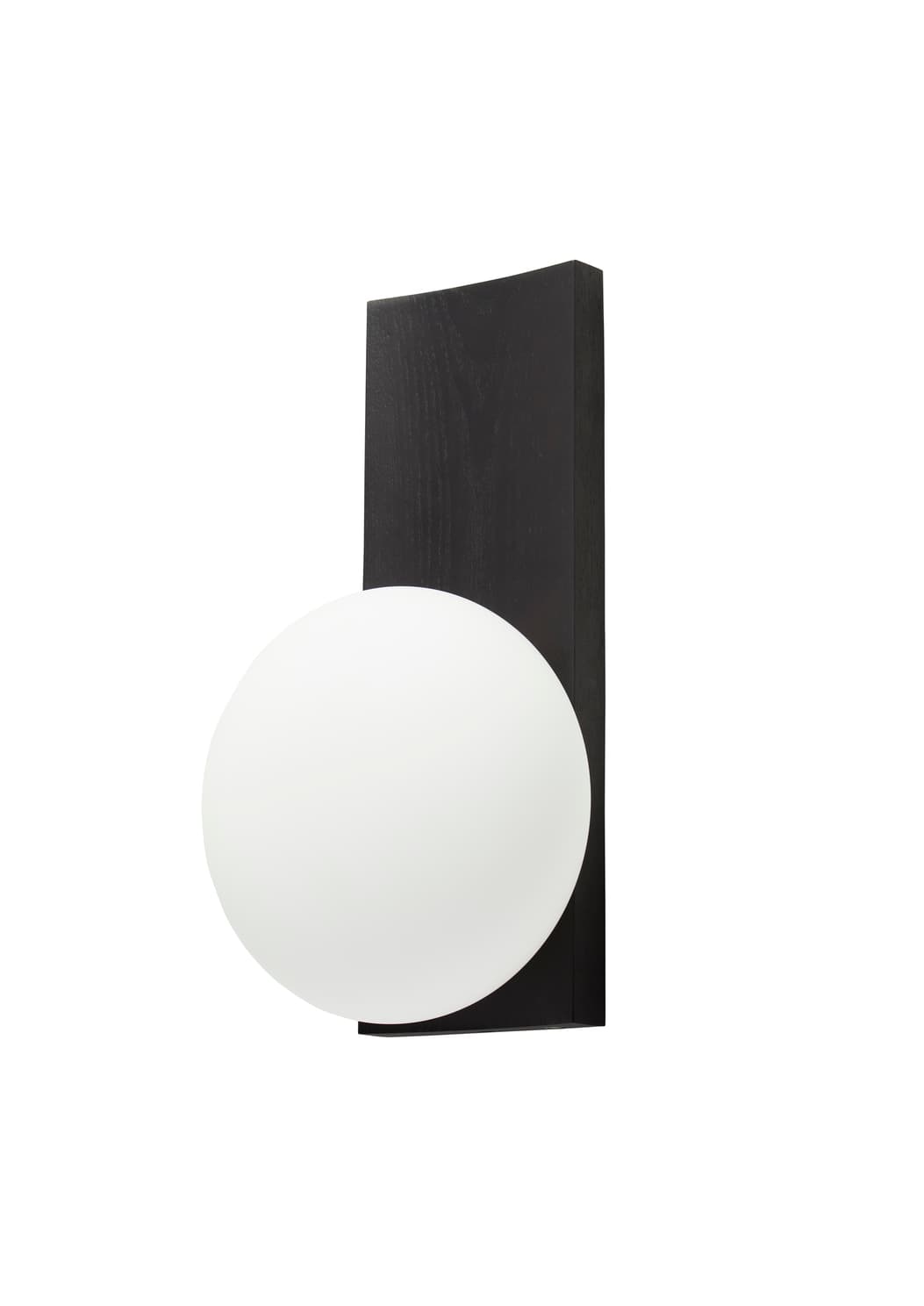 Dew Tisch-/Wandleuchte Opal/Schwarz Esche