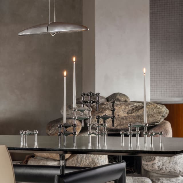 STOFF Nagel Leuchter Black Chrome