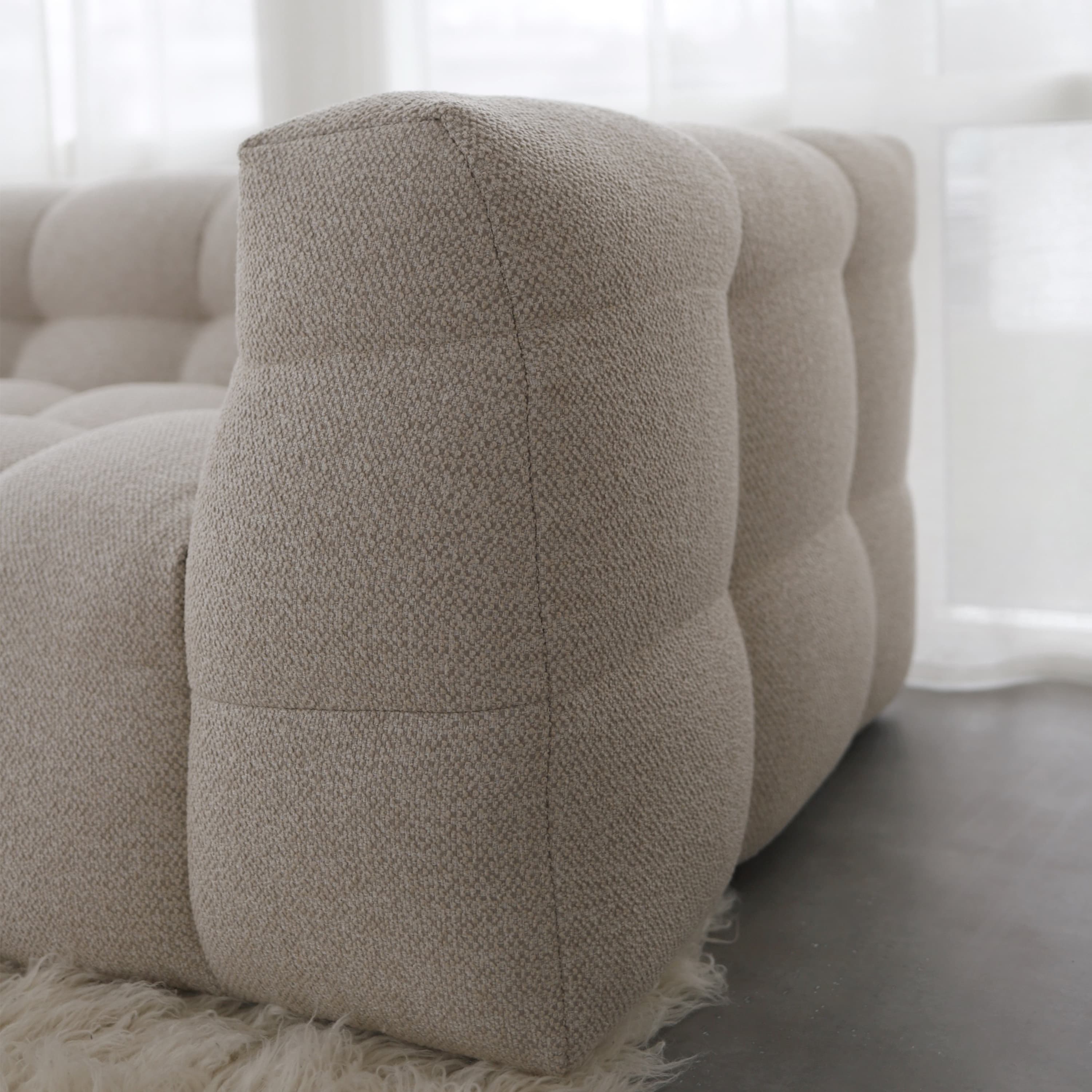Billie 2-Sitzer Sofa Beige Bouclé