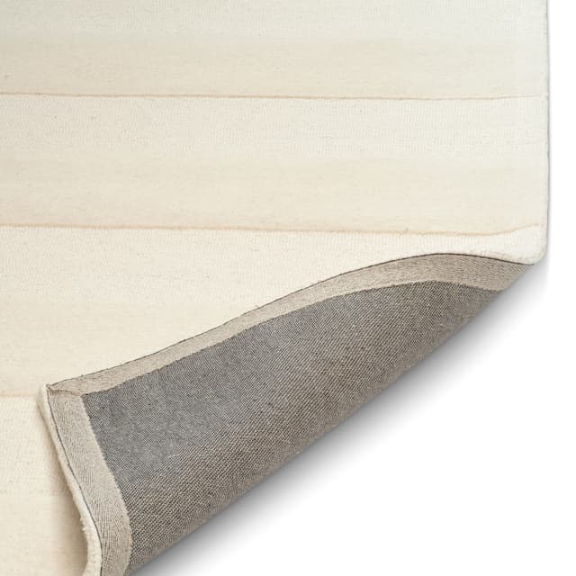 Stripe Boucle Bouclé Teppich Elfenbein 200x300