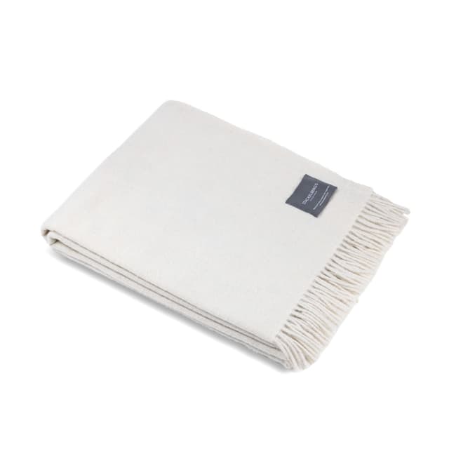Solid Recycle Alpaca Plaid Offwhite