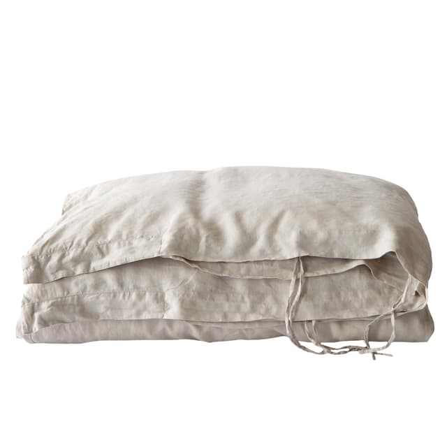 Duvet Cover Linen Warm Grey 240x220