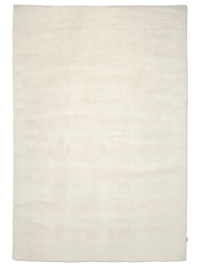 Solid Wollteppich Off White 200x300