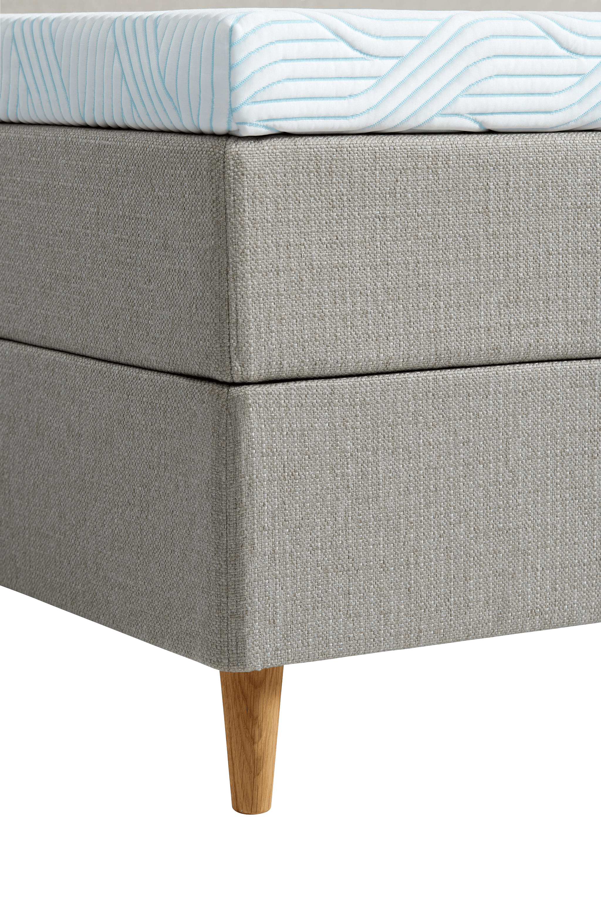 Promise Ställbar Säng Ivory 90x200 Pro Plus SmartCool 8cm Mjuk Rundat Ekben 19cm