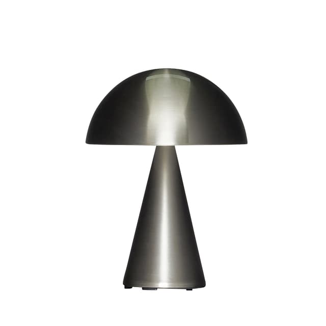 Mush Portable Table Lamp Nickel 20cm