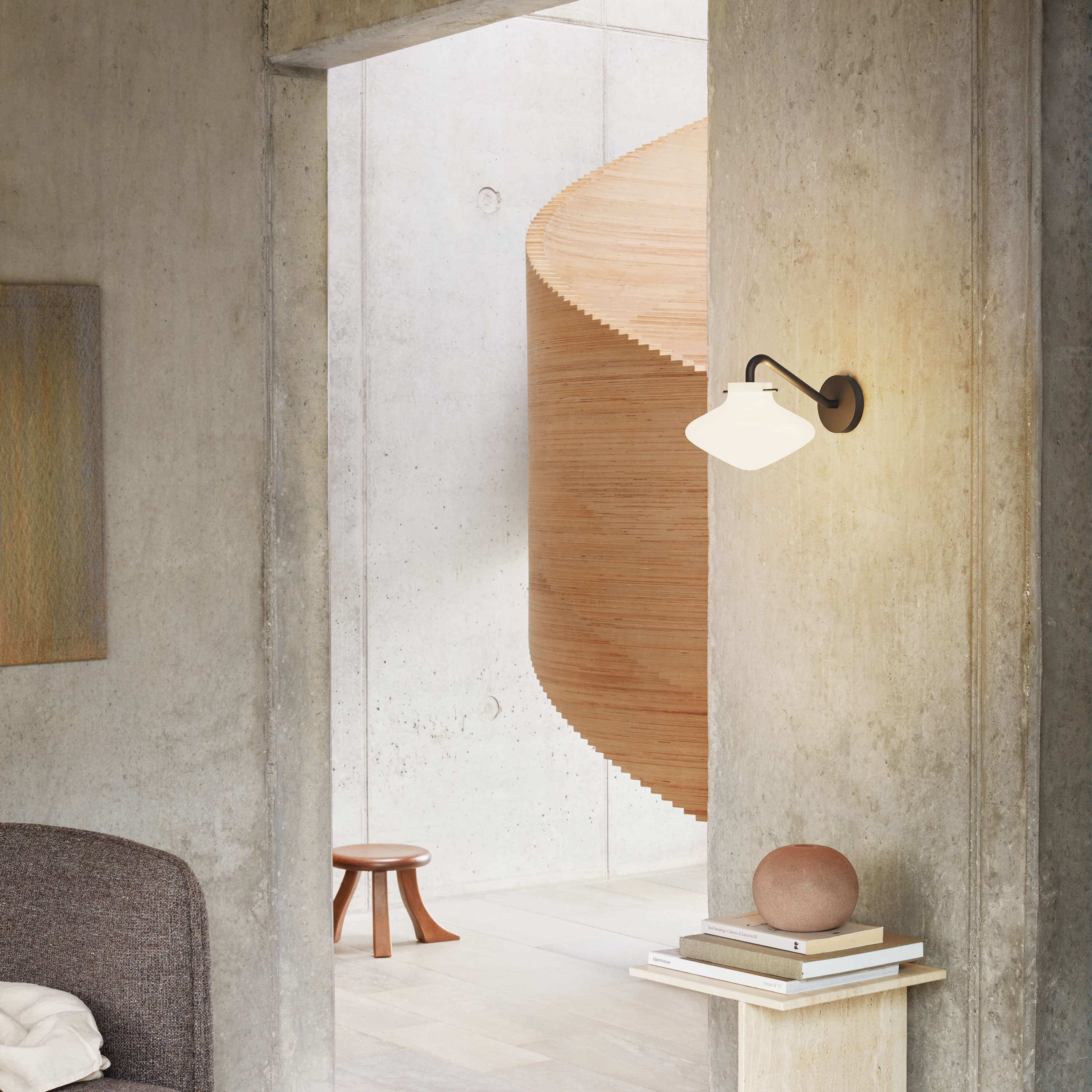 Repose Wall Lamp Black 16cm