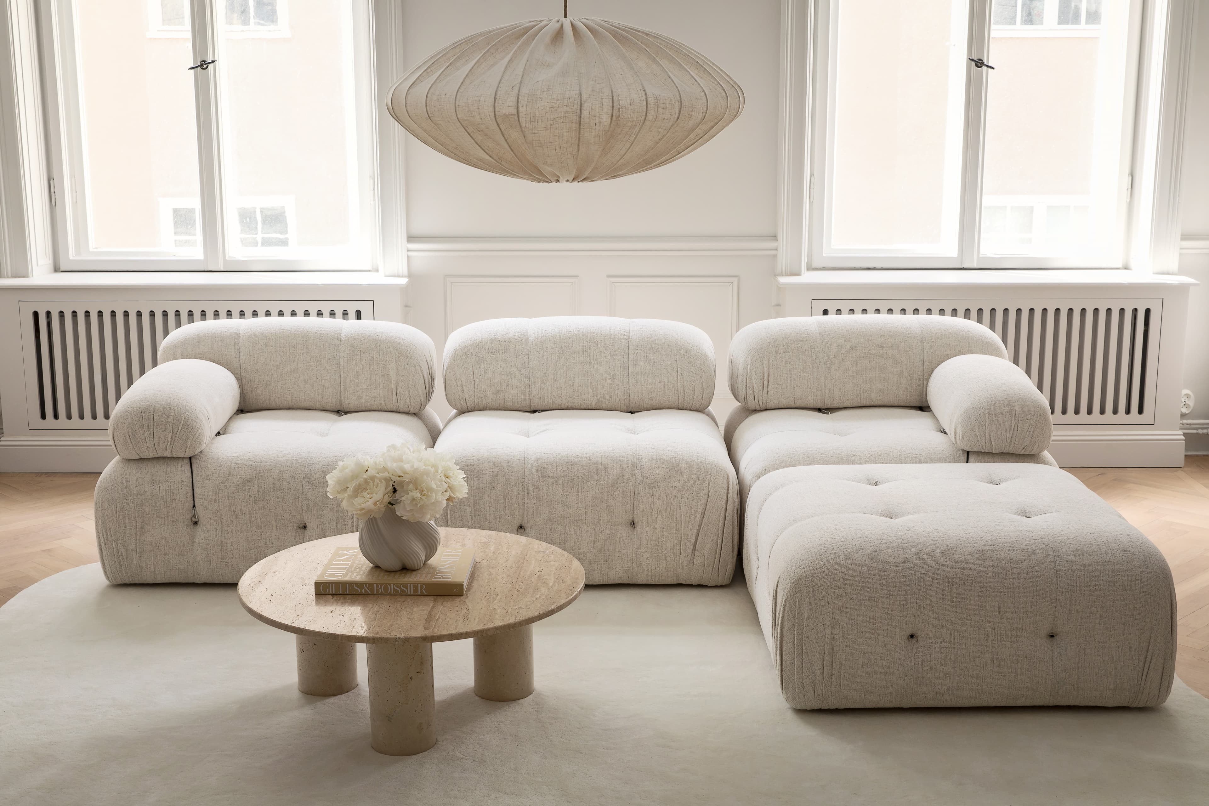 Blanca 3-Sitzer Divansofa Creme