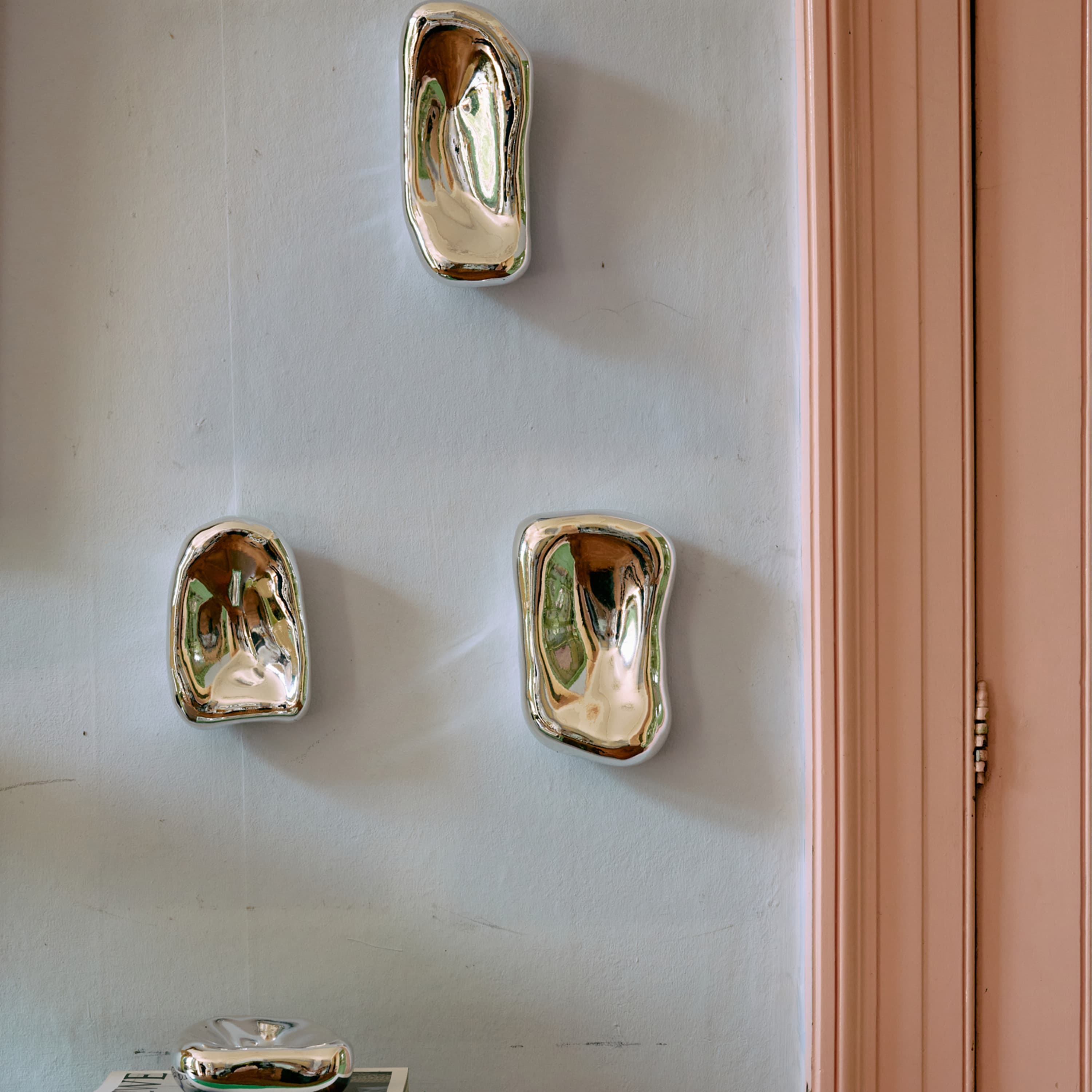 Glasskulptur Chrome 4-pack