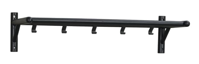 Milford Hutablage Schwarz 80cm