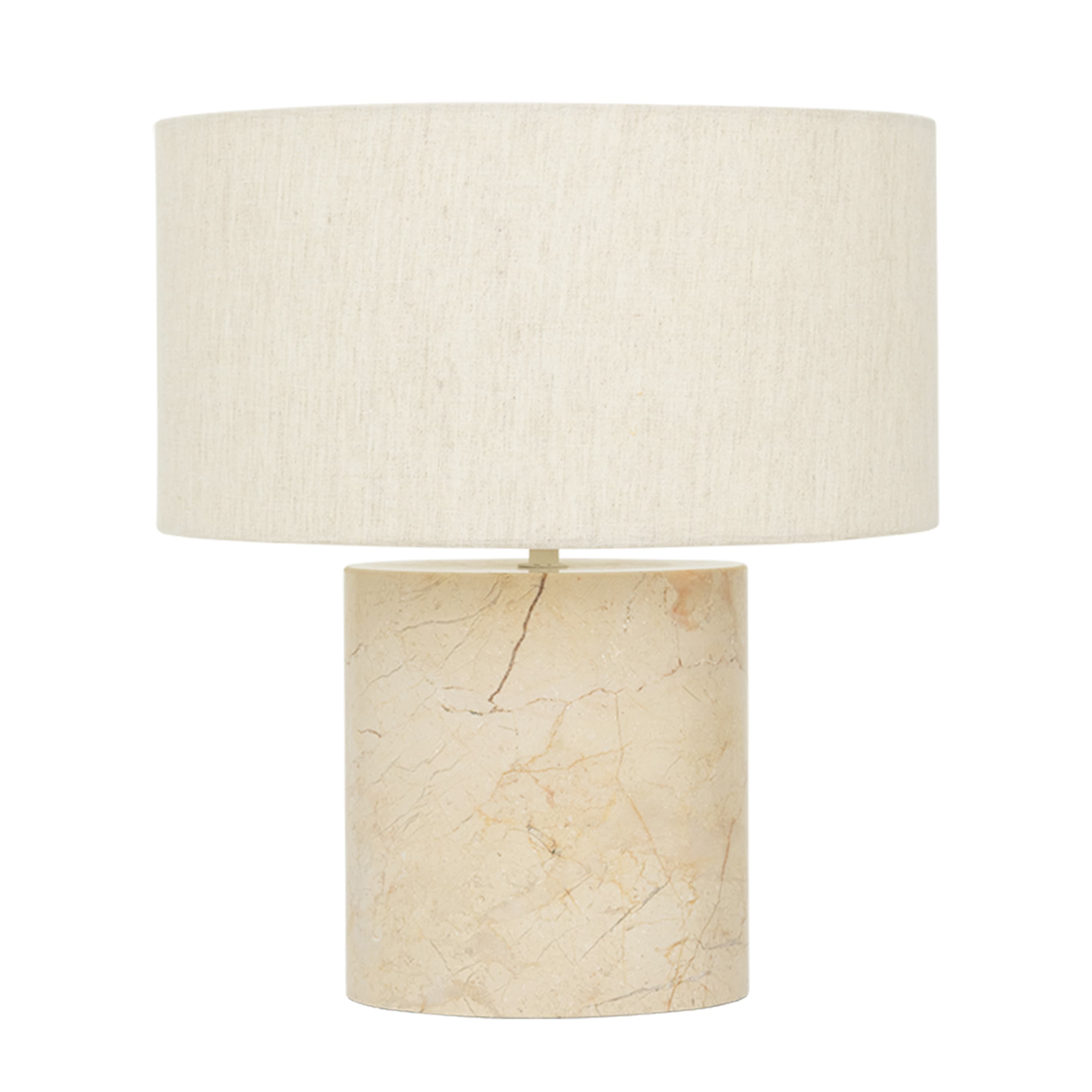 Tyra Tischlampe Marmor/Beige 35cm