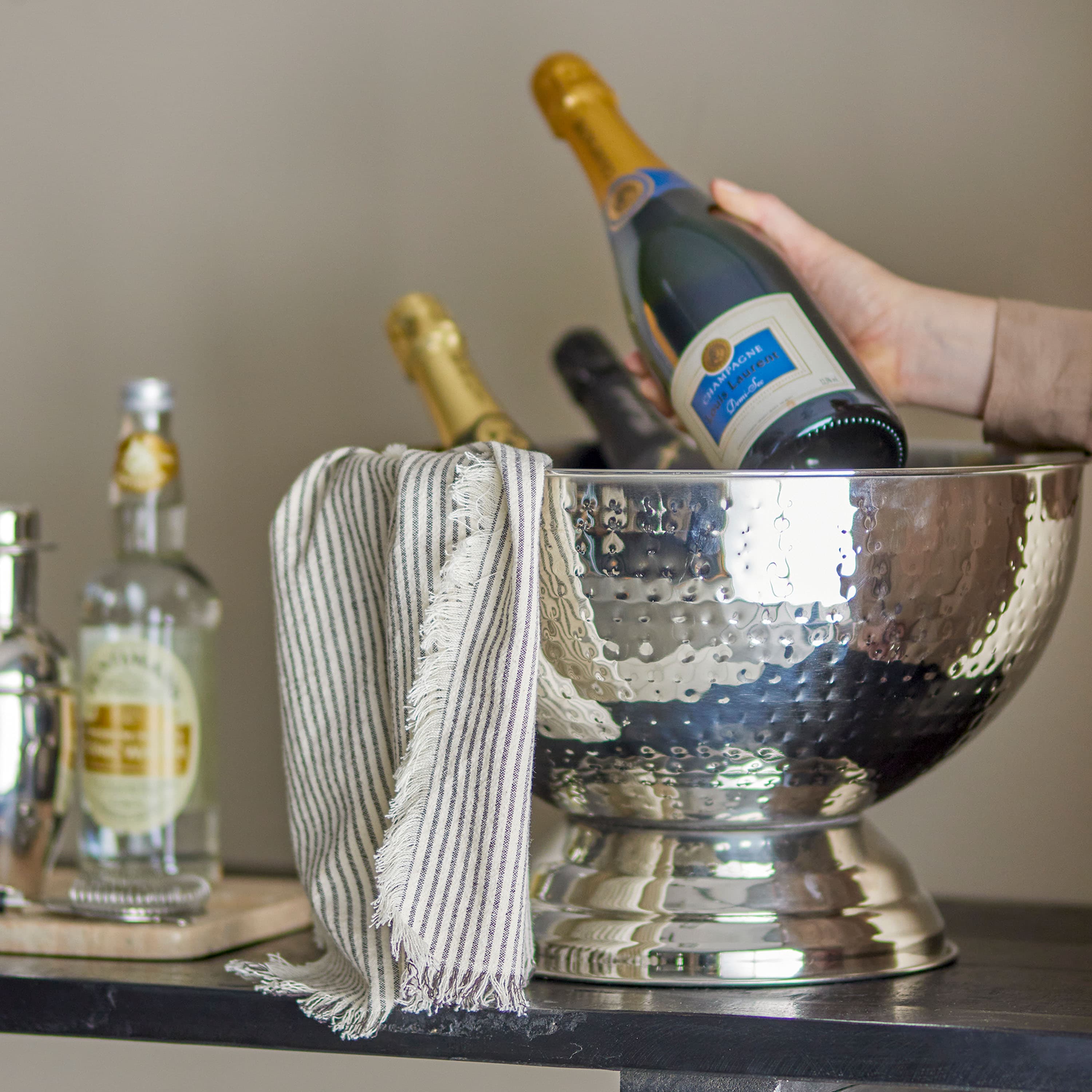 Kaluka Champagnerschale Silber