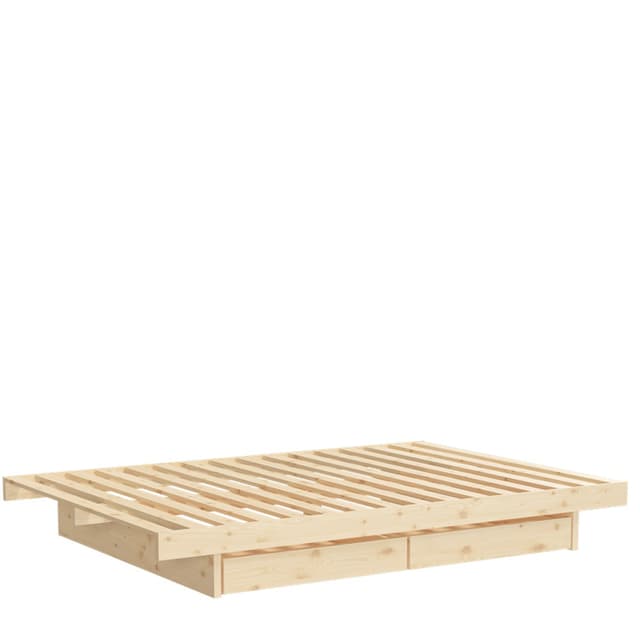 Kanso Bed frame incl. 4 Drawers Raw 180cm